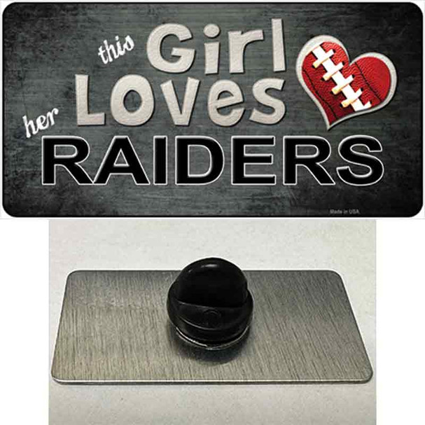 This Girl Loves Her Raiders Wholesale Novelty Metal Hat Pin