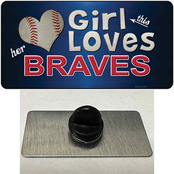 This Girl Loves Her Braves Wholesale Novelty Metal Hat Pin