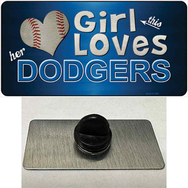 This Girl Loves Her Dodgers Wholesale Novelty Metal Hat Pin