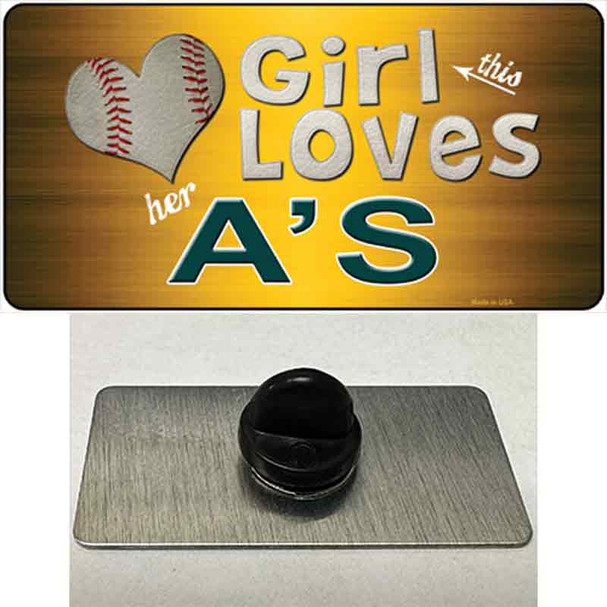 This Girl Loves Her Athletics Wholesale Novelty Metal Hat Pin
