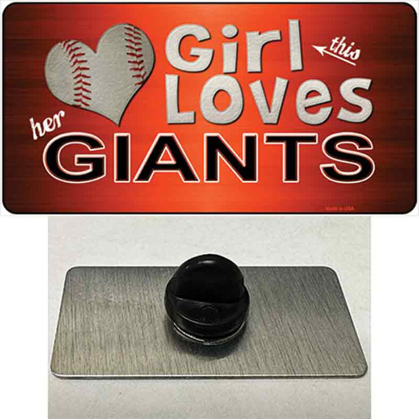 This Girl Loves Her Giants Baseball Wholesale Novelty Metal Hat Pin