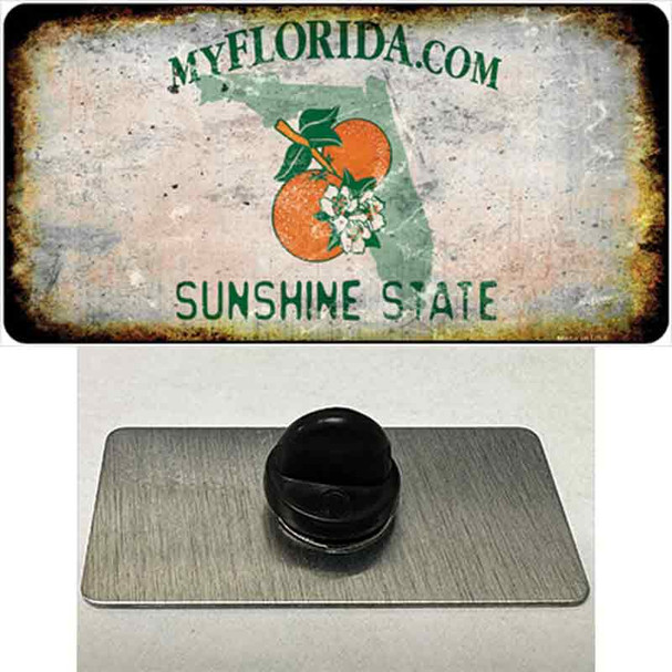 Florida Rusty Blank Wholesale Novelty Metal Hat Pin