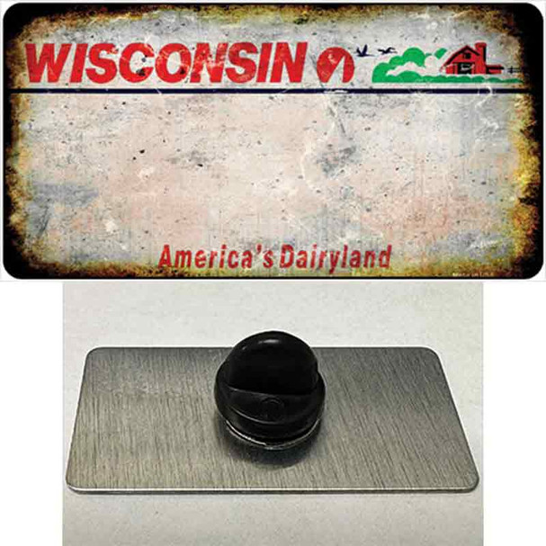 Wisconsin Rusty Blank Wholesale Novelty Metal Hat Pin