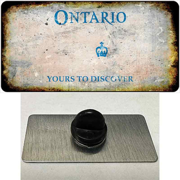 Ontario Canada Rusty Blank Wholesale Novelty Metal Hat Pin