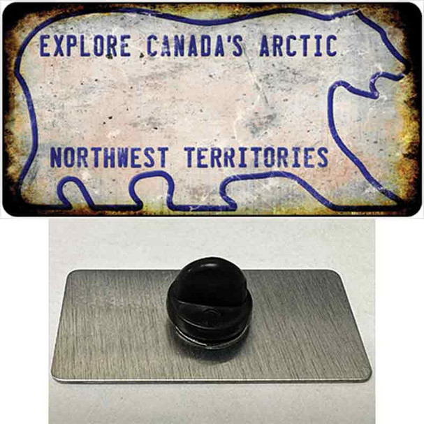 Northwest Territories Rusty Blank Wholesale Novelty Metal Hat Pin