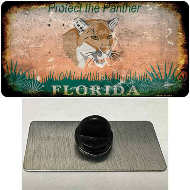 Florida Protect Panther Rusty Blank Wholesale Novelty Metal Hat Pin
