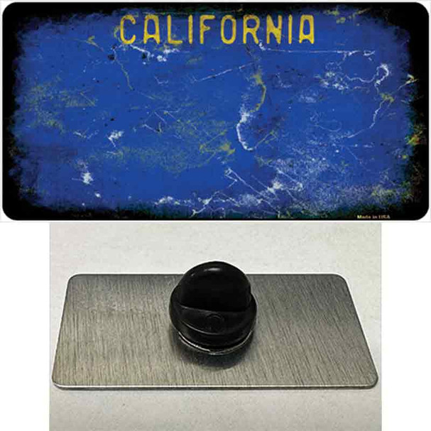 California Blue Rusty Blank Wholesale Novelty Metal Hat Pin