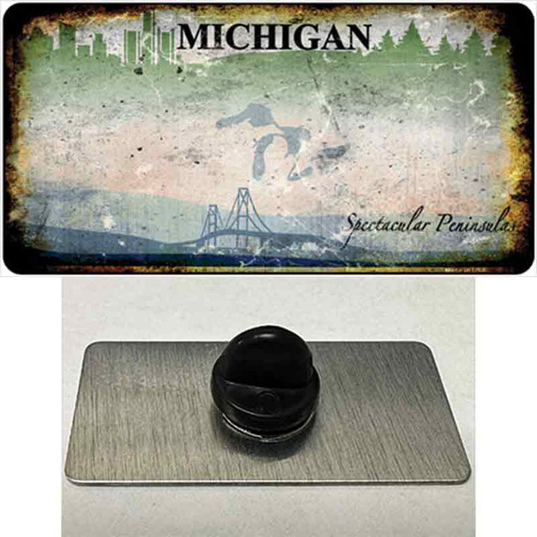 Michigan Rusty Blank Wholesale Novelty Metal Hat Pin