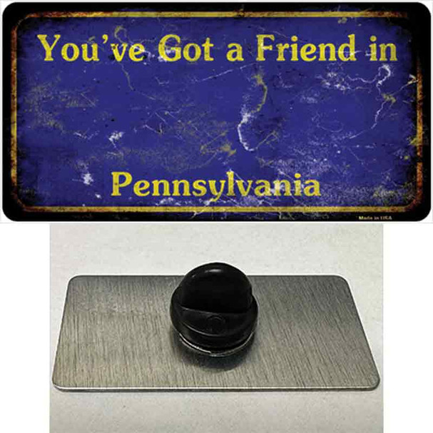 Pennsylvania Blue Rusty Blank Wholesale Novelty Metal Hat Pin
