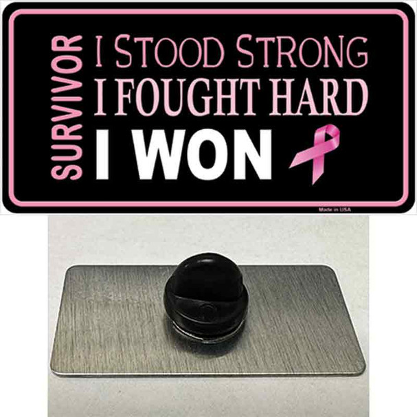 Breast Cancer Survivor Ribbon Wholesale Novelty Metal Hat Pin