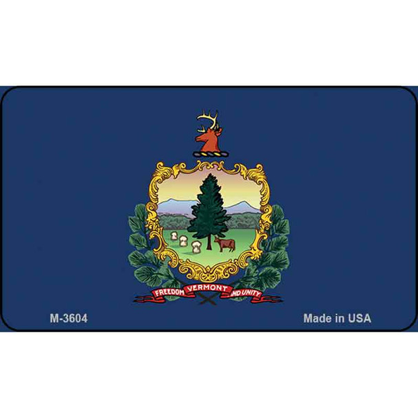 Vermont State Flag Wholesale Novelty Metal Magnet M-3604