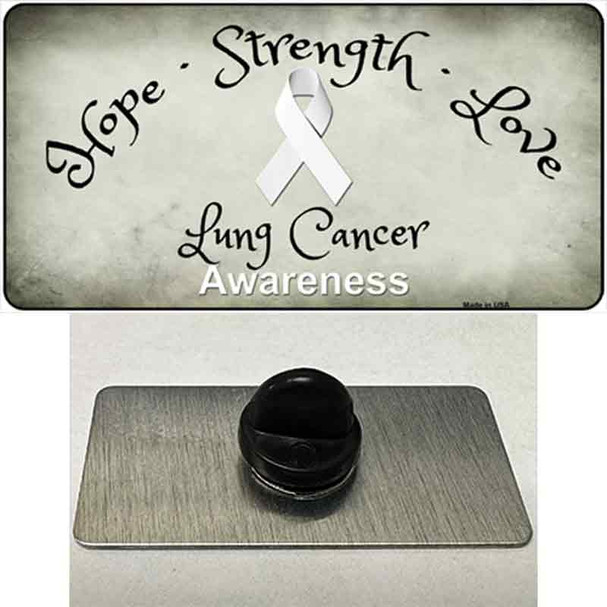 Lung Cancer Ribbon Wholesale Novelty Metal Hat Pin