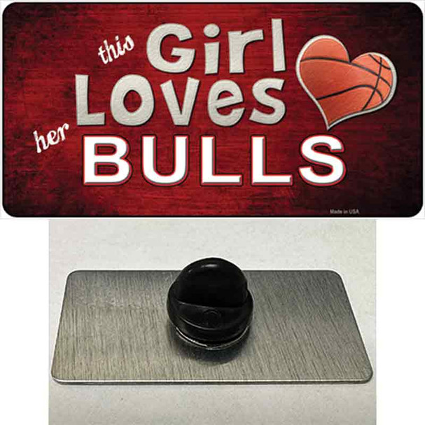 This Girl Loves Her Bulls Wholesale Novelty Metal Hat Pin