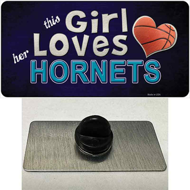 This Girl Loves Her Hornets Wholesale Novelty Metal Hat Pin