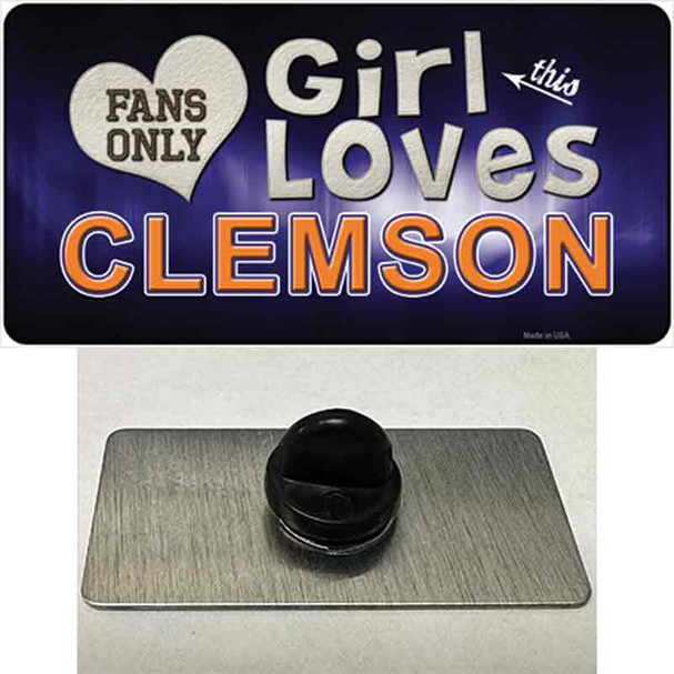 This Girl Loves Clemson Wholesale Novelty Metal Hat Pin