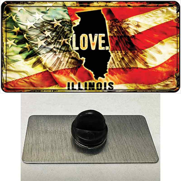 Illinois Love Wholesale Novelty Metal Hat Pin