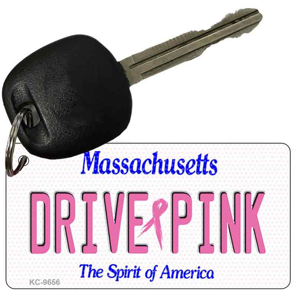 Drive Pink Massachusetts Wholesale Novelty Key Chain