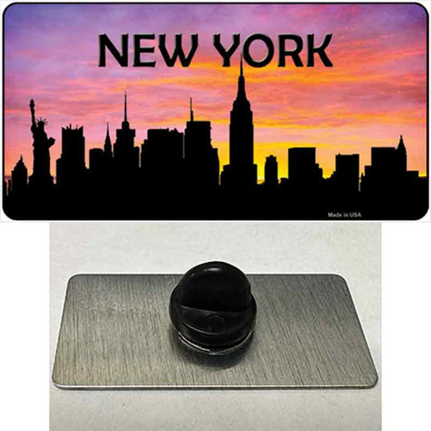 New York Silhouette Wholesale Novelty Metal Hat Pin