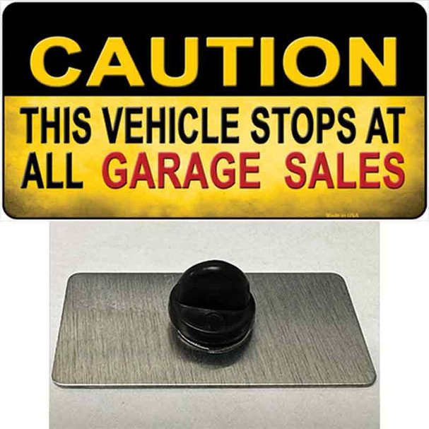 Caution Stops At Garage Sales Wholesale Novelty Metal Hat Pin