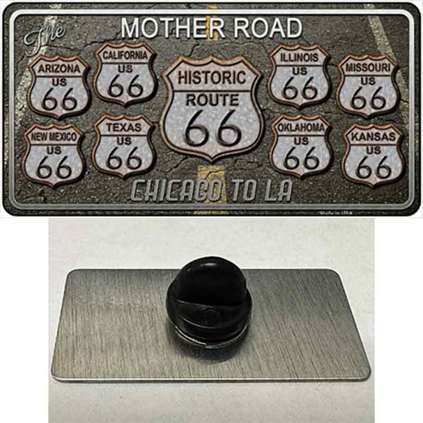 Route 66 Black Top Wholesale Novelty Metal Hat Pin