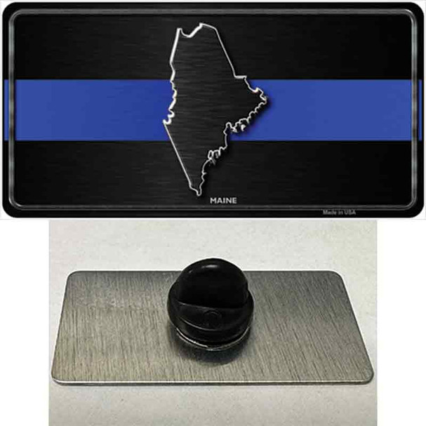 Maine Thin Blue Line Wholesale Novelty Metal Hat Pin