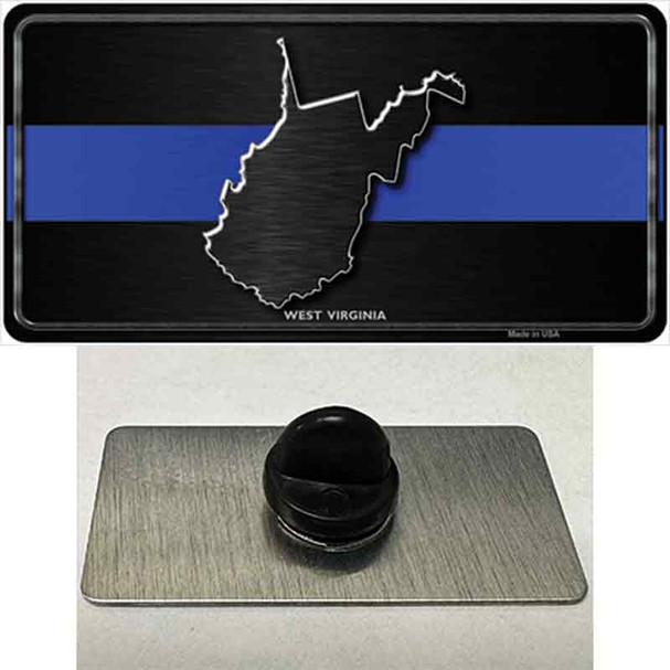 West Virginia Thin Blue Line Wholesale Novelty Metal Hat Pin