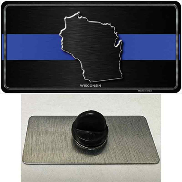 Wisconsin Thin Blue Line Wholesale Novelty Metal Hat Pin
