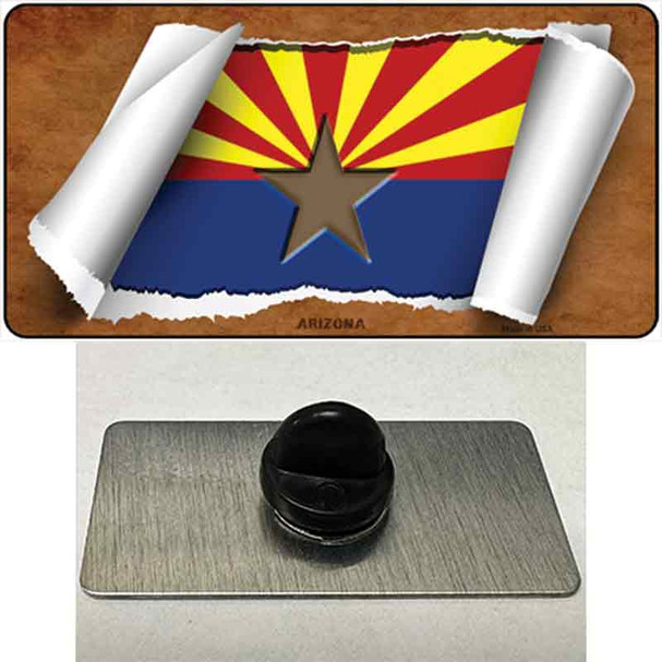Arizona Flag Scroll Wholesale Novelty Metal Hat Pin