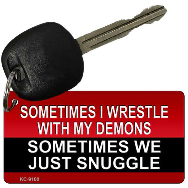 Wrestle With Demons Wholesale Novelty Key Chain