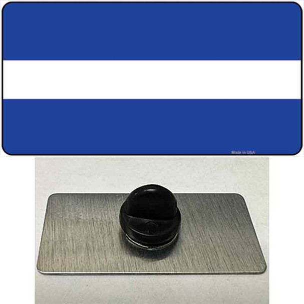 Thin White Line On Blue Wholesale Novelty Metal Hat Pin