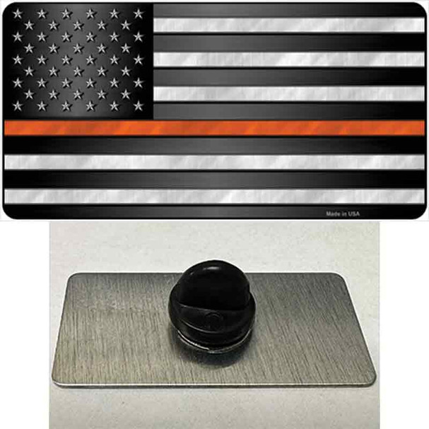American Flag Thin Orange Line Wholesale Novelty Metal Hat Pin