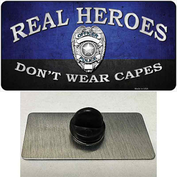 Real Heroes Blue Wholesale Novelty Metal Hat Pin