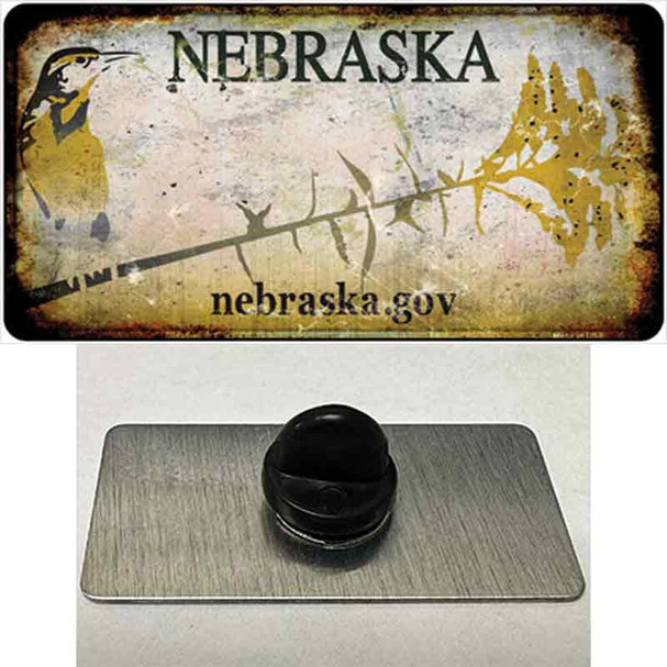 Nebraska Gov Rusty Blank Wholesale Novelty Metal Hat Pin