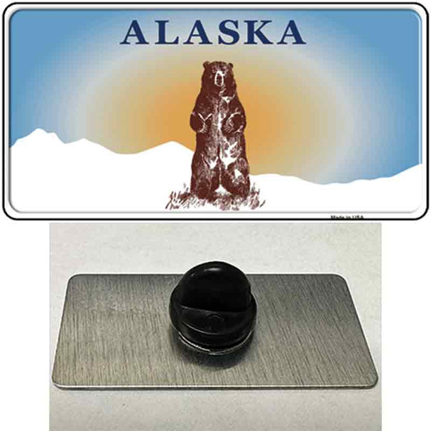 Alaska Bear Blank Wholesale Novelty Metal Hat Pin