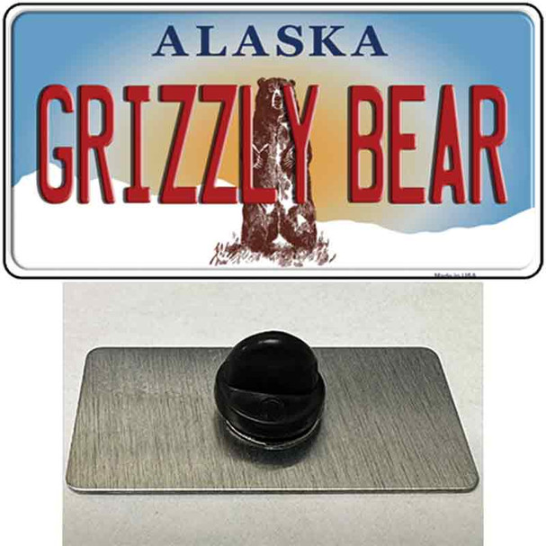 Grizzly Bear Alaska State Wholesale Novelty Metal Hat Pin