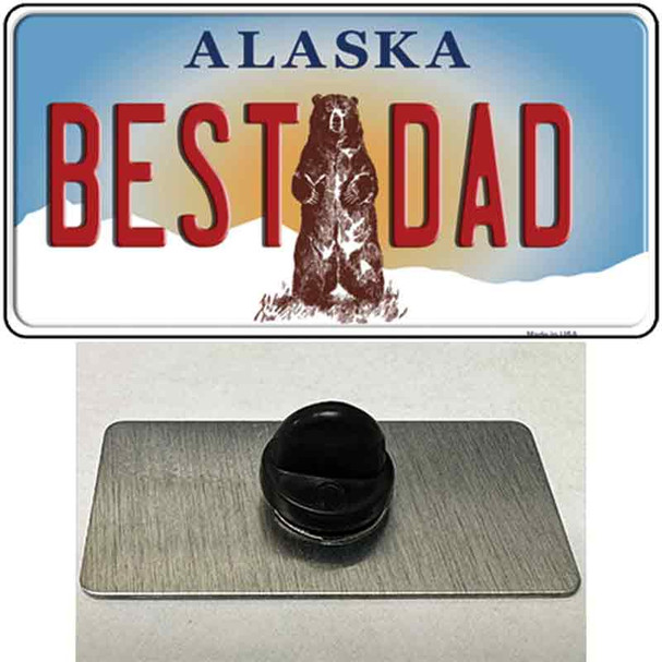 Best Dad Alaska State Wholesale Novelty Metal Hat Pin