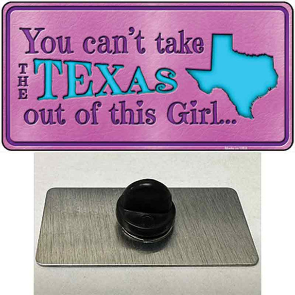 Texas Girl Pink Wholesale Novelty Metal Hat Pin