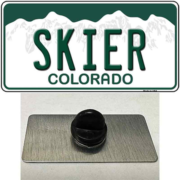 Skier Colorado Wholesale Novelty Metal Hat Pin