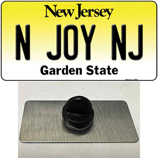 N Joy NJ New Jersey Wholesale Novelty Metal Hat Pin