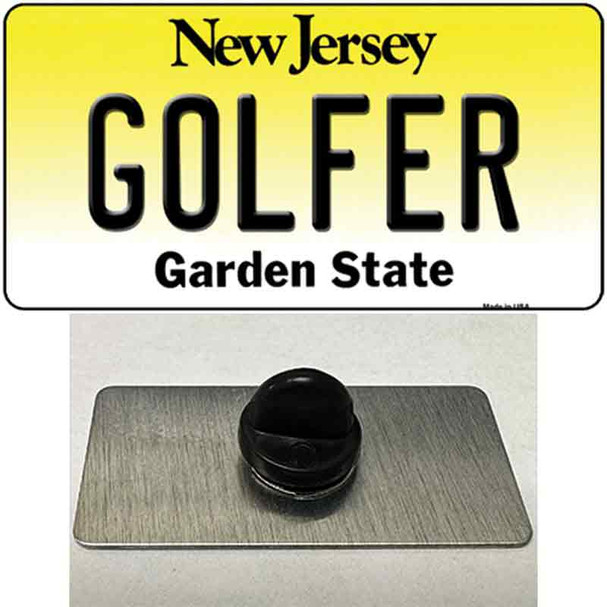 Golfer New Jersey Wholesale Novelty Metal Hat Pin
