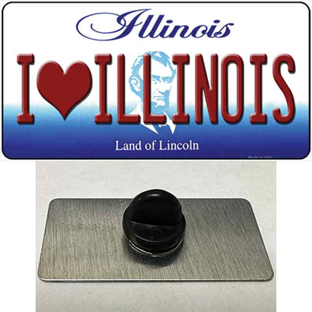 I Love Illinois Wholesale Novelty Metal Hat Pin