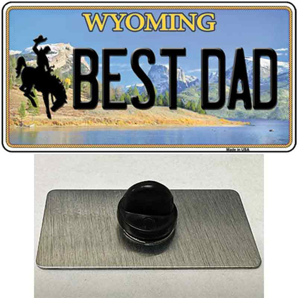 Best Dad Wyoming Wholesale Novelty Metal Hat Pin
