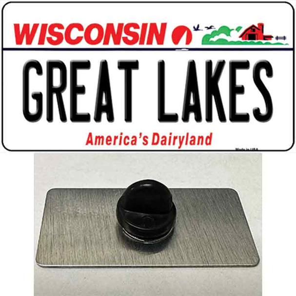 Great Lakes Wisconsin Wholesale Novelty Metal Hat Pin