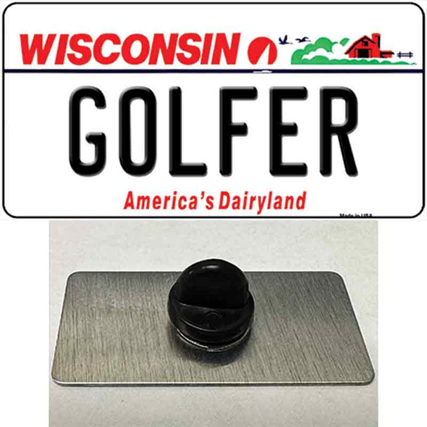 Golfer Wisconsin Wholesale Novelty Metal Hat Pin