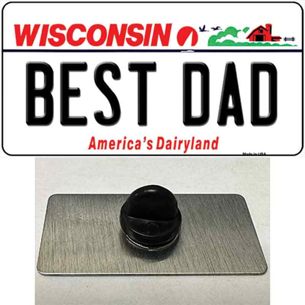 Best Dad Wisconsin Wholesale Novelty Metal Hat Pin