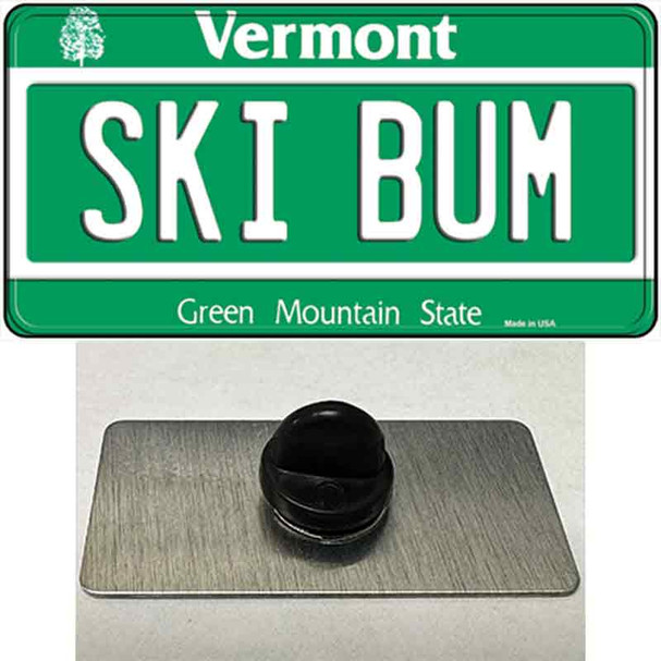 Ski Bum Vermont Wholesale Novelty Metal Hat Pin