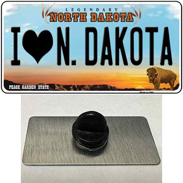 I Love North Dakota Wholesale Novelty Metal Hat Pin
