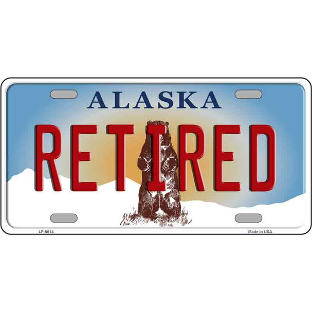 Retired Alaska State Novelty Wholesale Metal License Plate