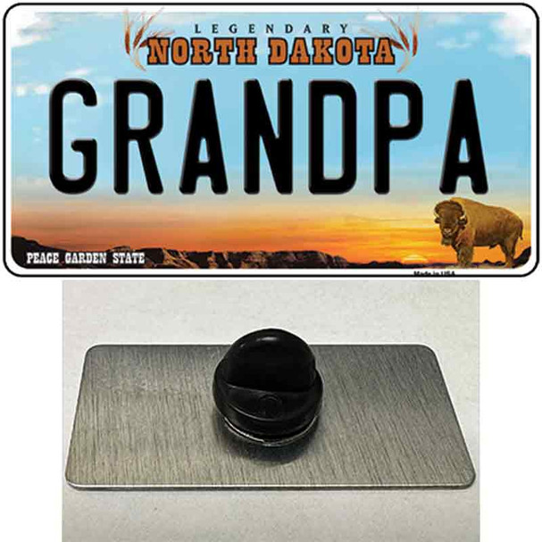 Grandpa North Dakota Wholesale Novelty Metal Hat Pin