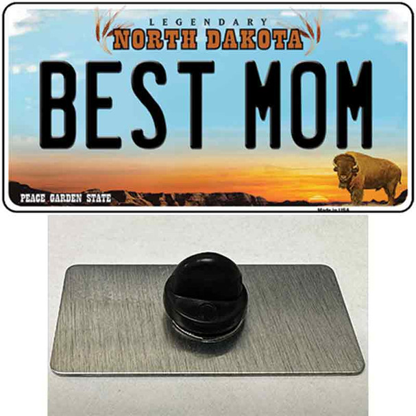 Best Mom North Dakota Wholesale Novelty Metal Hat Pin